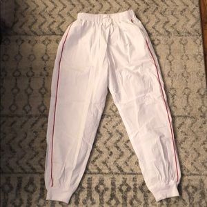White (w red stripe) SORELLA boutique track pants